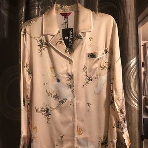 NWT 100% pure silk pajamas XL